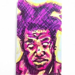 HANDMADE ORIGINAL 5X3 INDEX CARD ART BY NORA SCOTT @OFFNORADRENALINE